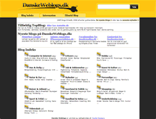 Tablet Screenshot of danskeweblogs.dk