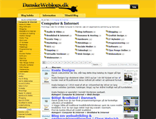 Tablet Screenshot of computer-internet.danskeweblogs.dk