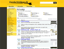 Tablet Screenshot of personlige.danskeweblogs.dk