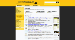 Desktop Screenshot of nyheder.danskeweblogs.dk