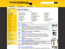 Tablet Screenshot of kunst-kultur.danskeweblogs.dk