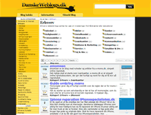 Tablet Screenshot of erhverv.danskeweblogs.dk