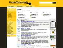 Tablet Screenshot of hobby.danskeweblogs.dk
